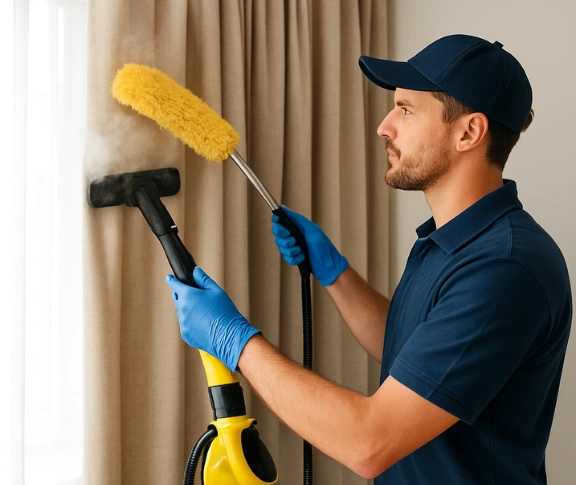 Trusted blind cleaning technician Matty Curtain Cleaning moreland-vic QLD