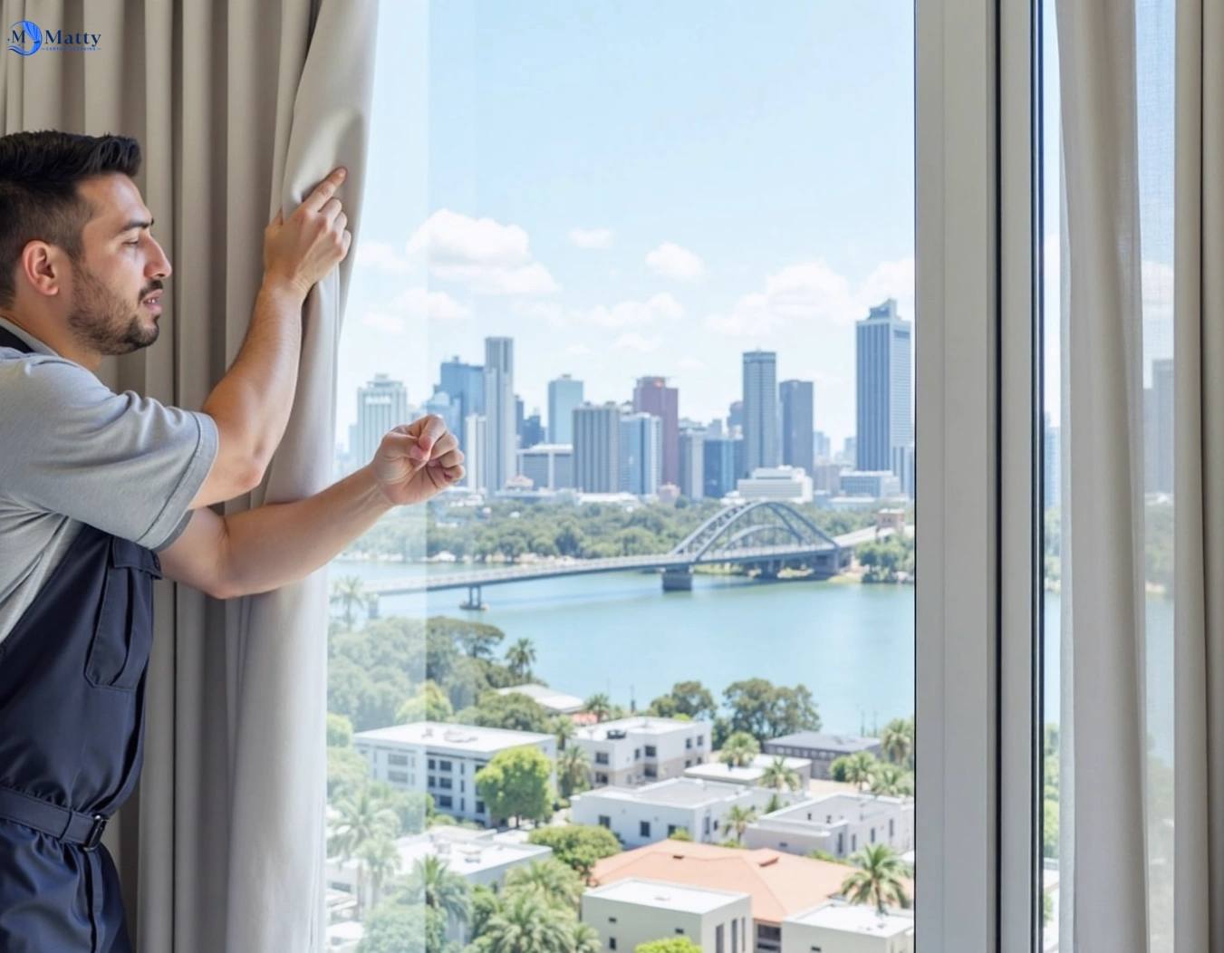Professional curtain steam cleaning service moreland-vic QLD by Matty Curtain Cleaning